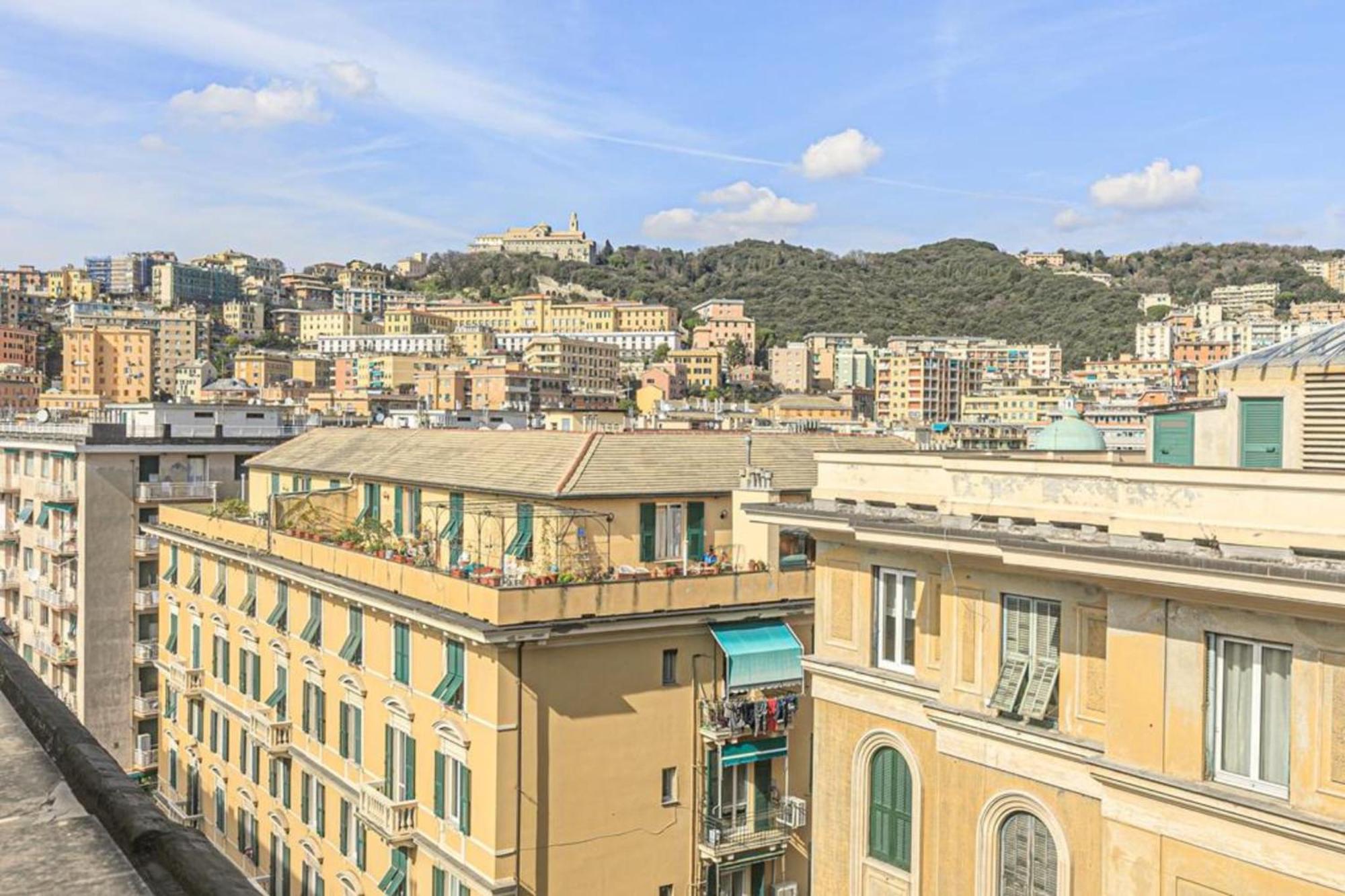 Plein Ciel - Attico Vicino Al Centro - Parcheggio Privato Lägenhet Genua Exteriör bild